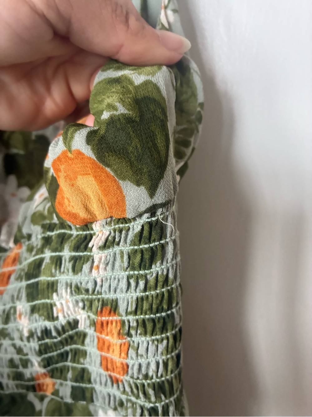 Reformation EMBRY DRESS IN ORANGE GROVE - Picture 5 of 7